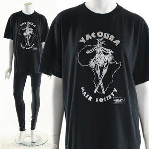 African Dance T-Shirt, Yacouba Mask Society, African Mask Tshirt, Vintage Africa
